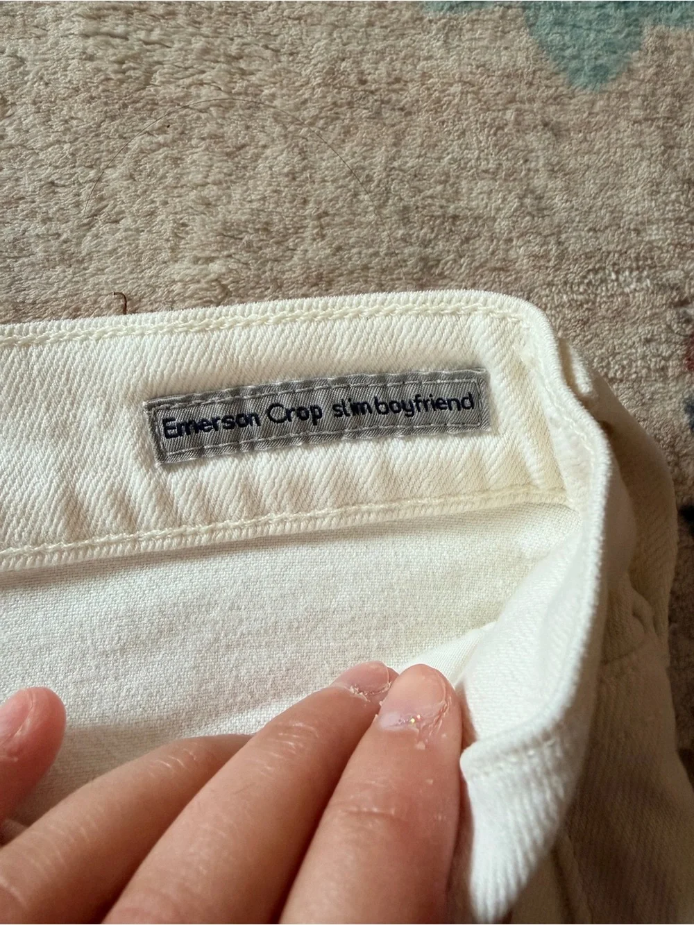 Citizens Of Humanity Off-White Distressed Skinny Jeans